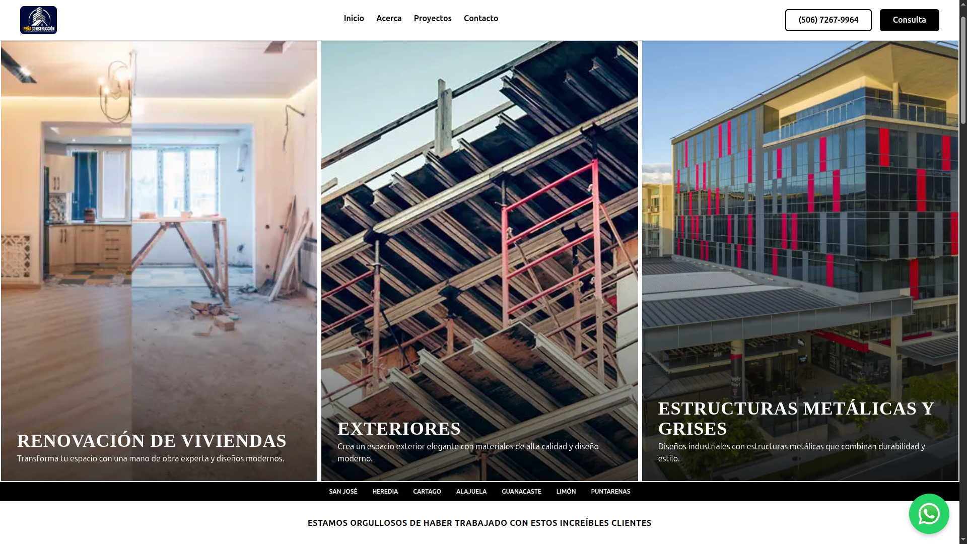 Construcciones La Fortuna site